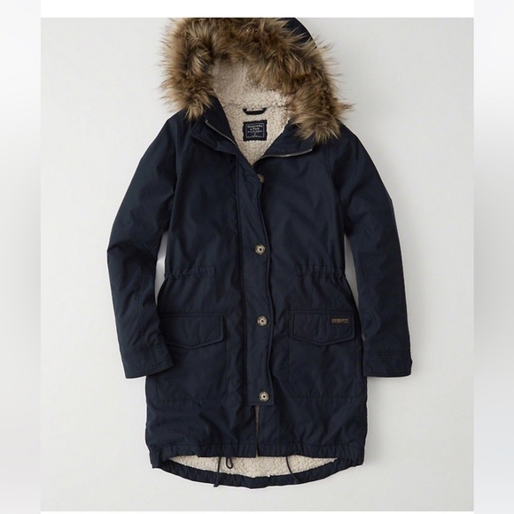 Abercrombie and Fitch navy jacket. Size Xxs - Picture 4 of 12